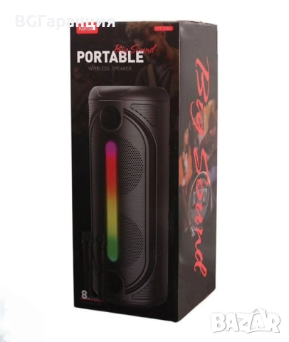 Преносима Bluetooth караоке колонка с два микрофона, снимка 6 - Тонколони - 51788492