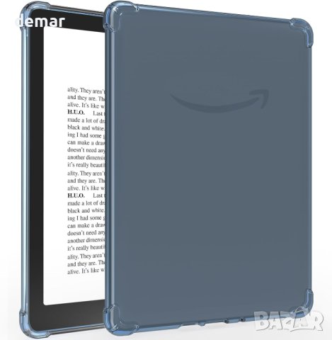 Мек, прозрачен калъф TQQ за 6,8" Kindle Paperwhite M2L3EK/M2L4EK 2021 г., син, снимка 2 - Калъфи, кейсове - 43300070