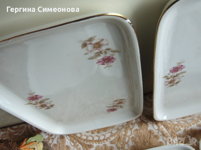 Два лота стар български порцелан, снимка 11 - Чинии - 52641923