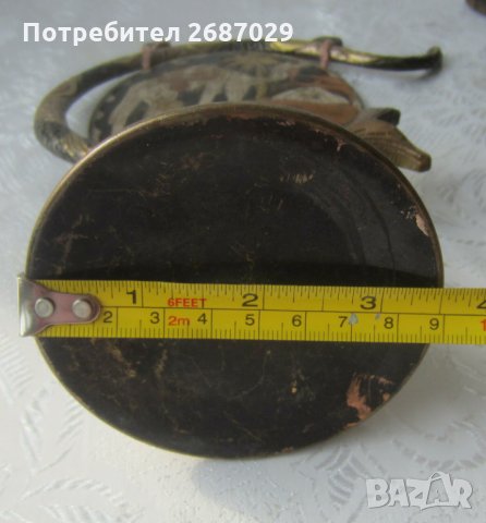 Гонгове:  ГОНГ със змия и камила метал бронз месинг,   пепелник с камила, снимка 6 - Статуетки - 33393716