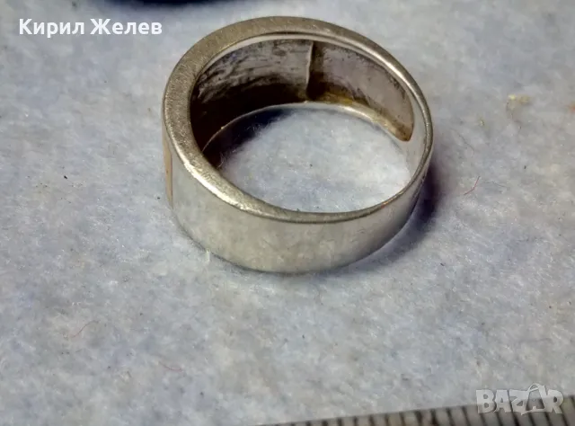 МАРКОВ ВИНТИДЖ АРТ СРЕБЪРЕН ПРЪСТЕН СРЕБРО 925 A1 с ДВЕ МАРКИРОВКИ и ЦВЕТЕН ЕМАЙЛ РЪЧНА РАБОТА 49935, снимка 11 - Пръстени - 49981847