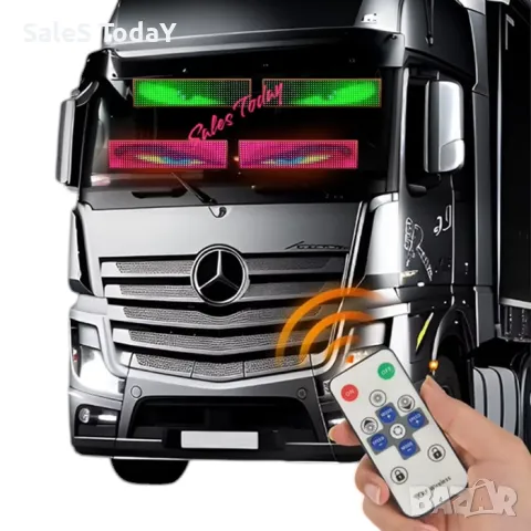 Led лента за стъкло+ накрайник за запалка, 2бр * 60см, 12-24v