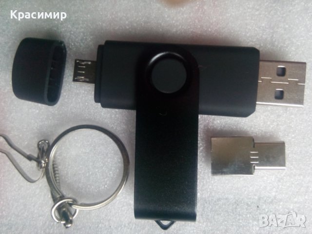 Многофункциона OTG USB флашка 32GБ, снимка 3 - USB Flash памети - 32452627