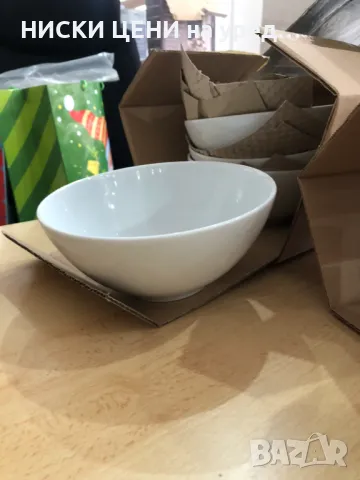 Порцеланов сервиз за хранене HOME, Бял, снимка 4 - Сервизи - 48769372