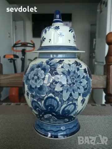 Прекрасен порцеланов съд-Урна., снимка 3 - Антикварни и старинни предмети - 50136487