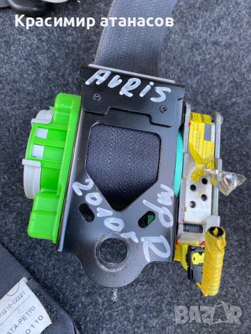 Предпазен колан преден десен за Тойота Аурис.73210-02221, снимка 2 - Части - 44044409