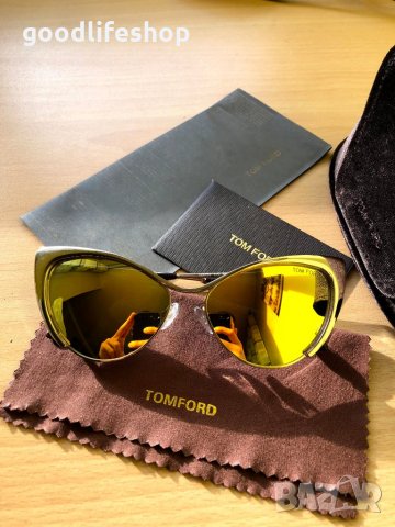 Tom Ford Gold Tone Cate Eye слънчеви очила, снимка 1