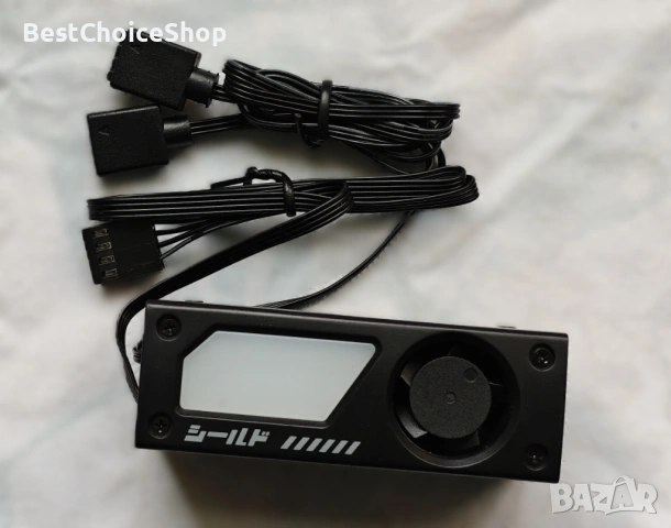 ARGB M.2 SSD охладител с 20mm PWM вентилатор, премиум алуминиев дизайн за M.2 2280, снимка 5 - Други - 53398205