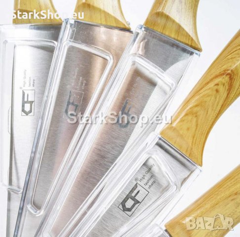  Професионален комплект ножове 8 части с поставка, снимка 5 - Аксесоари за кухня - 39972012