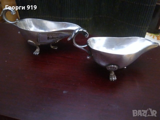  Сребърна сосиерка, снимка 4 - Антикварни и старинни предмети - 43733290