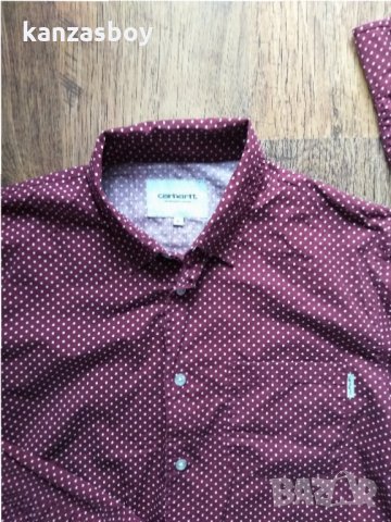 carhartt dots shirt - страхотна мъжка риза КАТО НОВА, снимка 6 - Ризи - 32413029