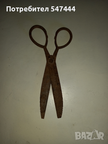Стари ковани ножици, снимка 3 - Антикварни и старинни предмети - 44923956
