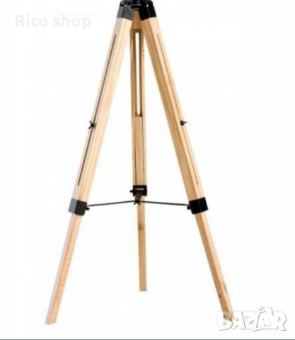 Подова лампа със статив от антично дърво в модерен стил., снимка 6 - Други - 39806960