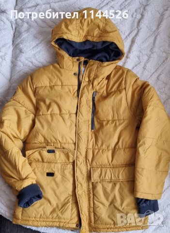 Зимно яке за момче 158см., Reserved, цвят горчица, снимка 1 - Детски якета и елеци - 43021031