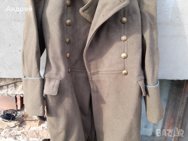 Стар военен шинел #3, снимка 3 - Антикварни и старинни предмети - 44898432