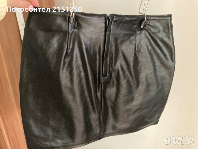 Къса кожена пола H&M, снимка 2 - Поли - 44910857