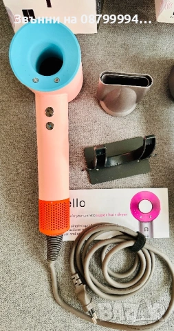 Сешоар Super Hair Dryer DS 5 в 1 Йонизация Три степени1600W, снимка 7 - Сешоари - 48664540
