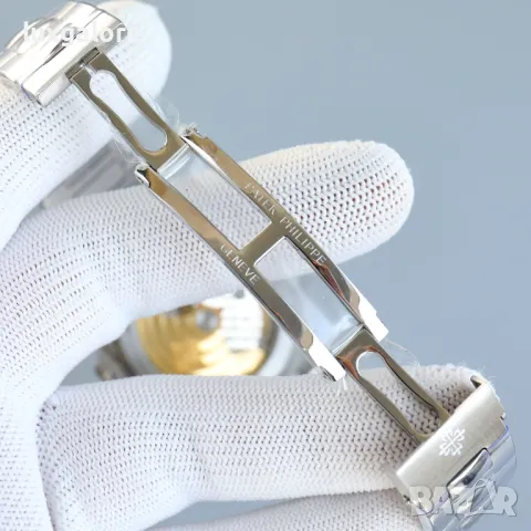 Мъжки часовник Patek Philippe Nautilus Ruby Bezel с автоматичен механизъм, снимка 8 - Мъжки - 49462637