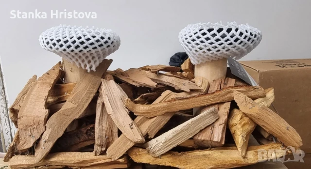 Свещник от естествена дървесина., снимка 2 - Други - 50817103