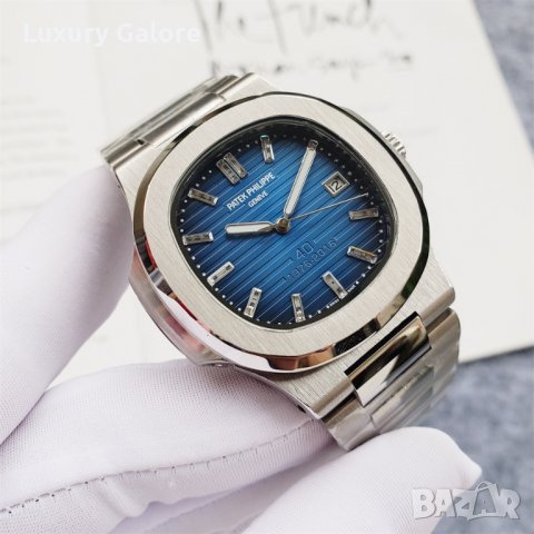 Мъжки часовник Patek Philippe Nautilus 40th Anniversary с автоматичен механизъм, снимка 3 - Луксозни - 37026739