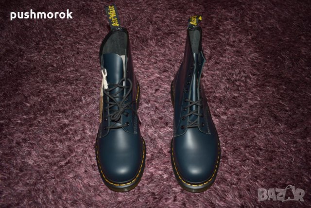 Dr Martens 1460 - Navy Smooth Blue Mens Boots, снимка 2 - Мъжки боти - 26683123