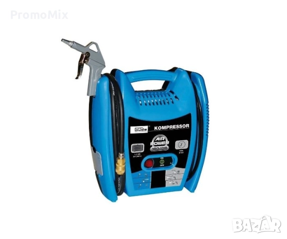 Компресор Gude 50077 180/08 airpower 1100W 8bar Преносим компресор, снимка 5 - Компресори - 51497290