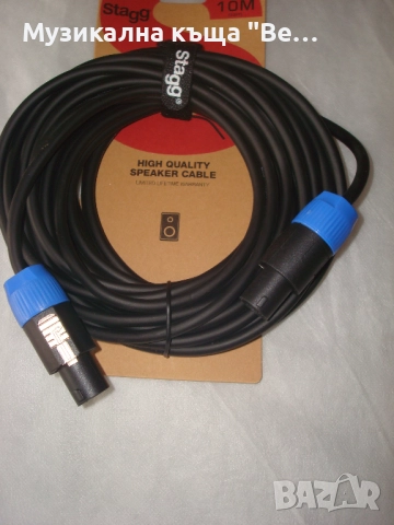 Кабел тонколони спикон-спикон 10м. /1,5кв./