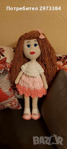 Ръчно плетена кукла , снимка 3 - Кукли - 44019547