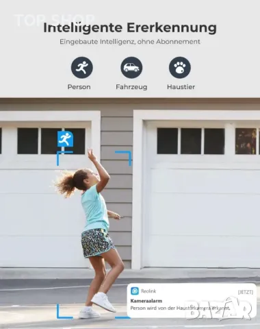 Reolink 4K,8MP PT PoE външна камера с автоматично проследяване,30м.цветно нощно,355° панорама, снимка 7 - IP камери - 48930265
