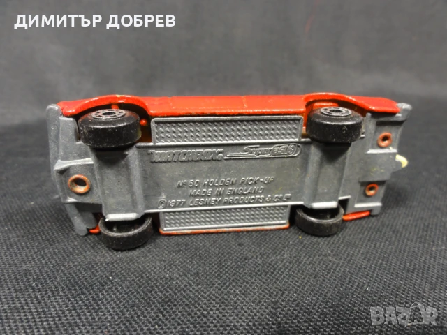 СТАРА РЕТРО МЕТАЛНА КОЛИЧКА MATCHBOX ENGLAND HOLDEN PICK-UP, снимка 6 - Колекции - 51349705