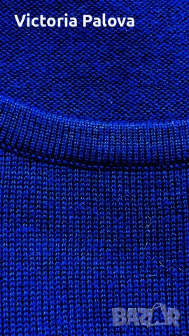 Модерен пуловер PETER HAHN - “синьо изкушение” за есента, снимка 7 - Блузи с дълъг ръкав и пуловери - 52240369