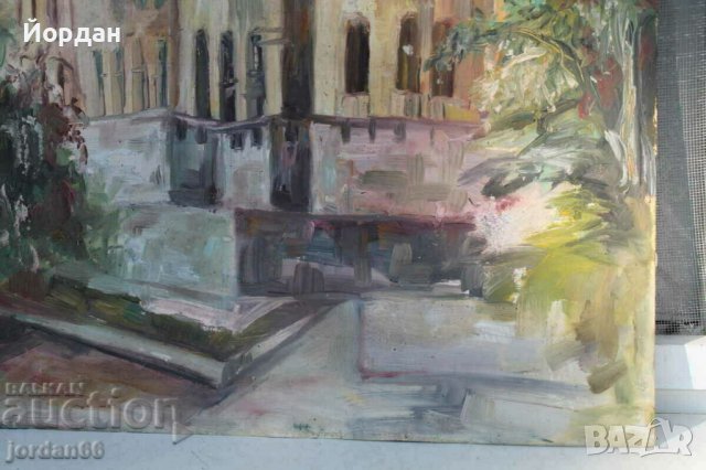 Картина масло върху картон, снимка 5 - Колекции - 39882511