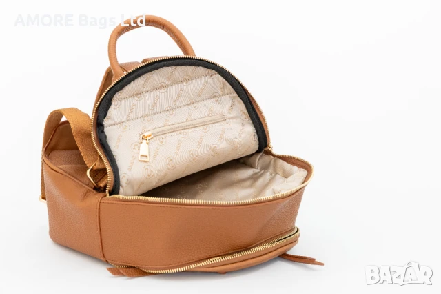 Дамска раница AMORE Martina - Tabacco, снимка 4 - Раници - 50659635