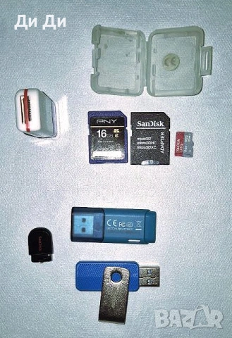 Лот флашки и SD карти с четец, снимка 2 - USB Flash памети - 52488034