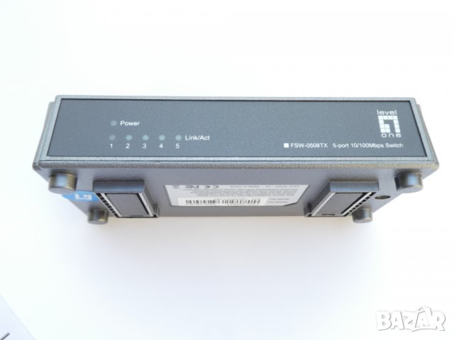 суич LEVELONE, Германия, 5 порта, 10/100Mbps,, снимка 7 - Други - 27047751
