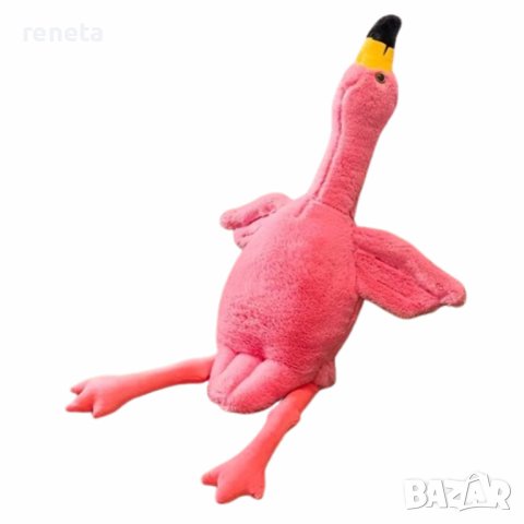 Плюшена играчка, розово фламинго, 90 см