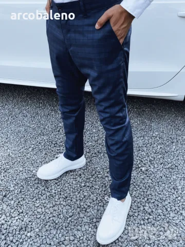 Мъжки тъмносин панталон, снимка 2 - Панталони - 48366636