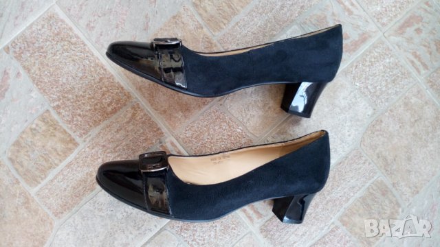 Официални дамски черни обувки с ток., снимка 4 - Дамски елегантни обувки - 33002710