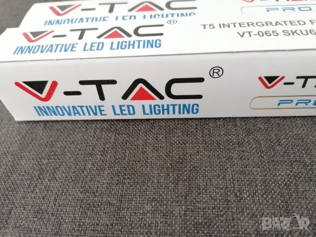 Лед лампи V-TAC PRO LED lamp, T5, White осветително тяло 7W, снимка 3 - Лед осветление - 32358589