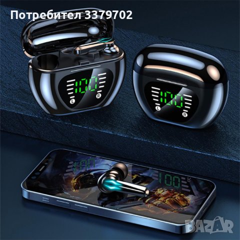 Безжични слушалки M29 Bluetooth, калъф за зареждане, водоустойчиви, Led, спортни слушалки, снимка 4 - Bluetooth слушалки - 42932269