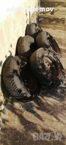 Зимни гуми с джанти 14 рено, снимка 2 - Гуми и джанти - 52575182