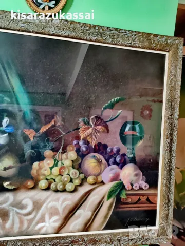 Огромна картина   Натюрморт - техника Сух пастел., снимка 6 - Картини - 48816514