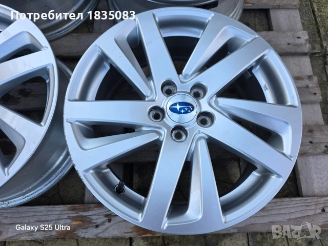 Лети джанти 16ки 5х100 Subaru +TMPS, снимка 6 - Гуми и джанти - 53293018
