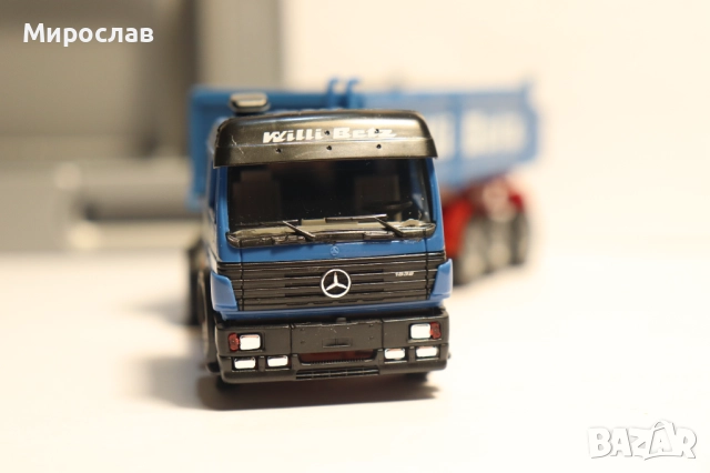 HERPA 1:87 H0 MERCEDES WILLI BETZ ГОНДОЛА САМОСВАЛ КАМИОН, снимка 5 - Колекции - 52966680