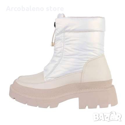 Ликвидация! Класически дамски боти до глезена, 2цвята , снимка 5 - Дамски боти - 34614825