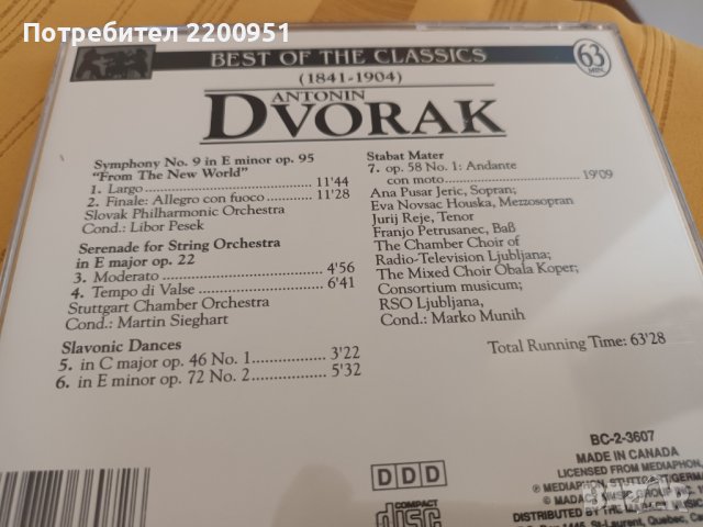 ANTONIN DVORJAK, снимка 5 - CD дискове - 43106611