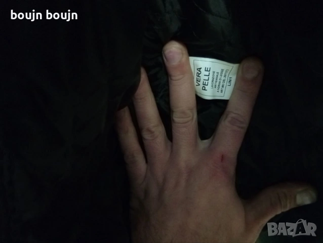 Оригинално Италианско яке Vera Pelle 100% кожа, Винтидж,мъжко size L ,отлично състояние, снимка 5 - Якета - 53168584