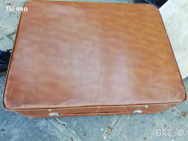  Кожен куфар запазен от едно време за декор декорация за кино филми представление театър, снимка 6 - Куфари - 28955439