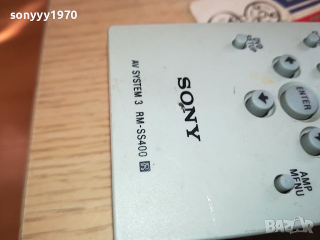 SONY RM-SS400 AUDIO REMOTE-ВНОС SWISS 2612231331, снимка 14 - Ресийвъри, усилватели, смесителни пултове - 43551329