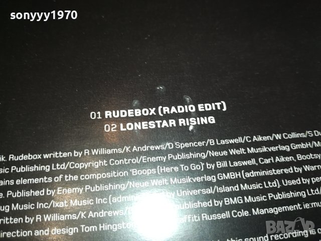 ROBBIE WILLIAMS CD ВНОС GERMANY 3011231520, снимка 9 - CD дискове - 43213271